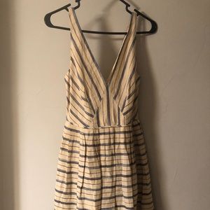 Jcrew Blue Striped Dress